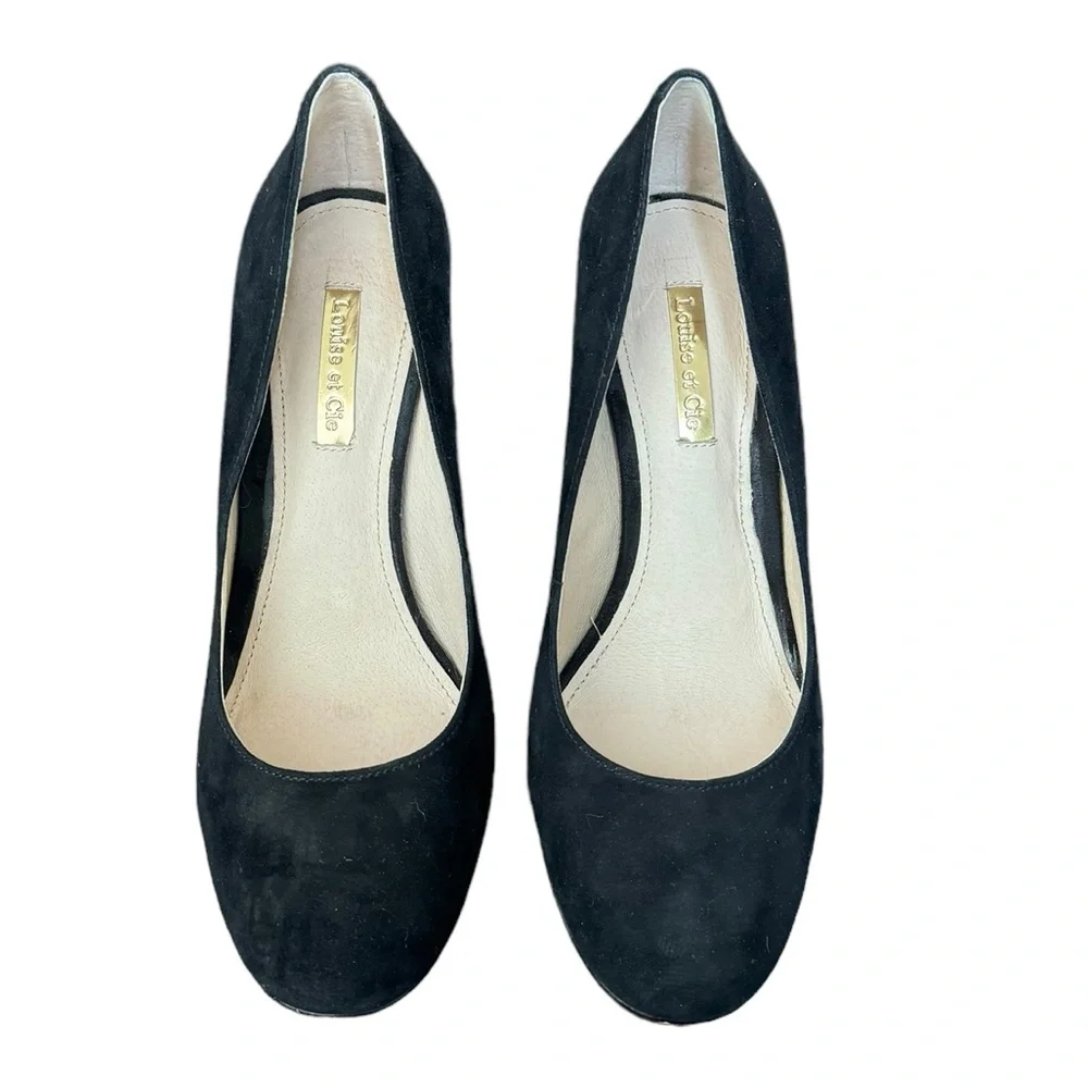 Louise Et Cie Suede Round Toe Pumps Size 6 - Picture 2 of 9